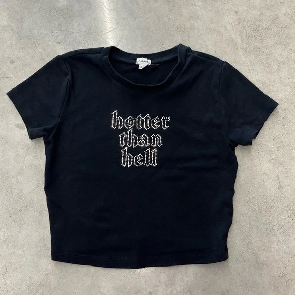 Garage Rhinestone Baby Tee - Picture 1 of 5